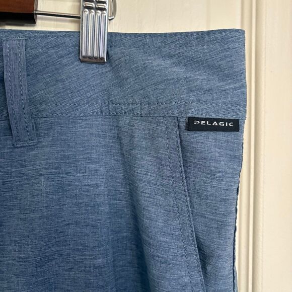 Pelagic Shorts Men’s 38” Waist Blue Gray Polyester Elastane Blend - Picture 9 of 12